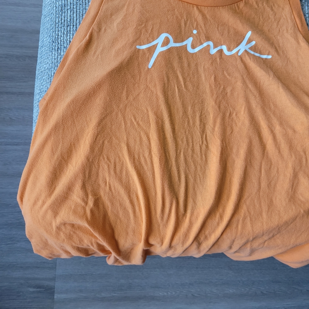 PINK Victoria's Secret Orange Tank Top Sleeveless